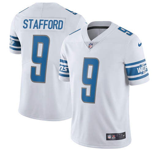 Nike Lions #9 Matthew Stafford White Youth Stitched NFL Vapor Untouchable Limited Jersey